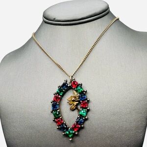 Vintage 1930's Czech Jeweled Rhinestone Necklace